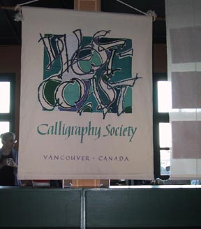 Westcoast Calligraphy Society banner